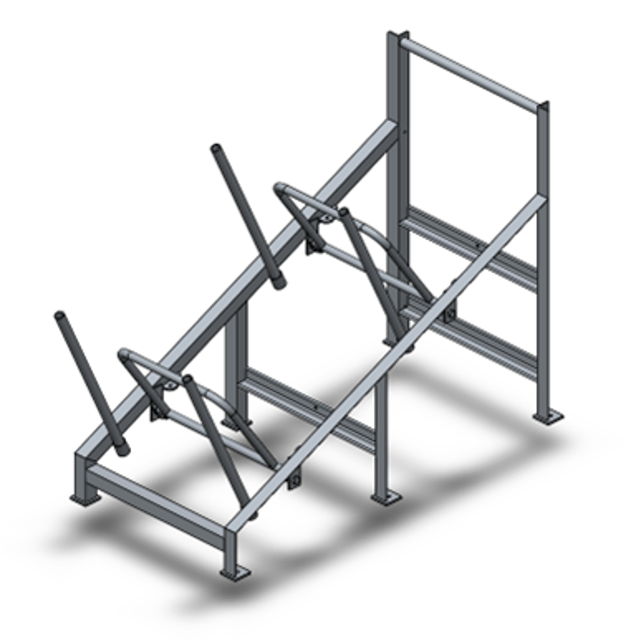 Stand Rack For Life Raft Sliding rack - for two liferafts, including lashing for 4-25DK+, galvanized