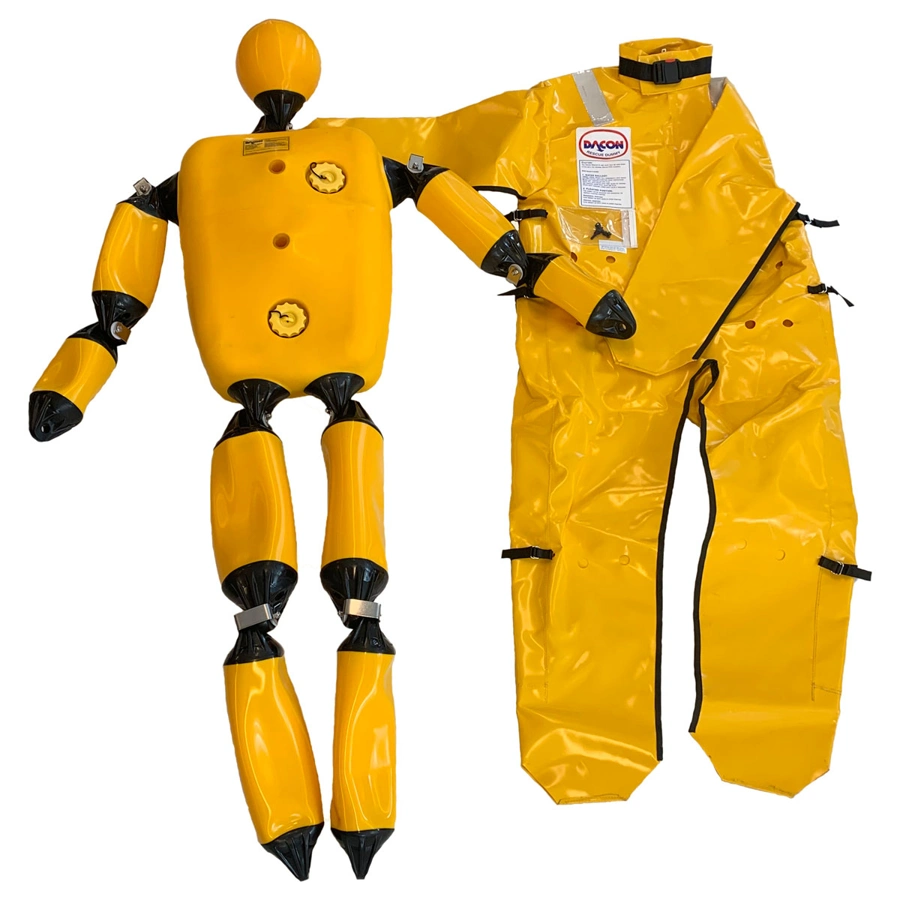 DACON rescue dummy, height 1,9 meter and weight 85 kg