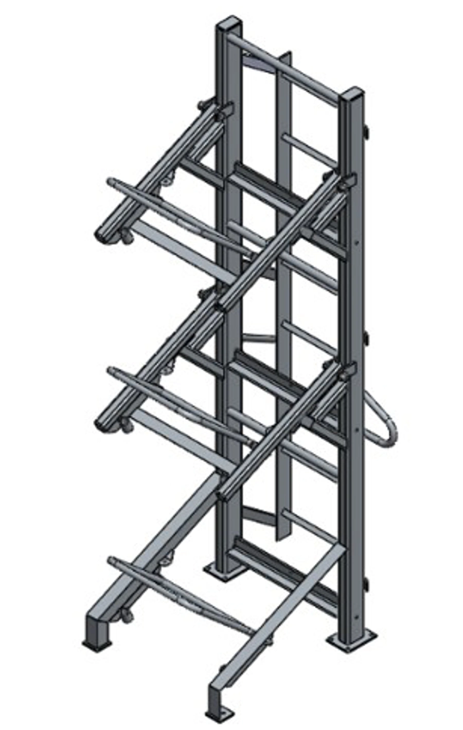 Column rack - for three liferafts, 10-25DK+, 12-25DKF, 25-50DKR, 25DKS ...