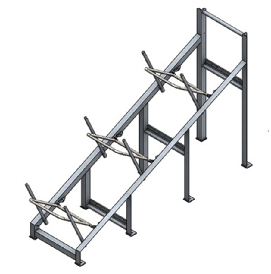 Sliding rack - for three liferafts, for 35DK+, 35DKF+, 25-50DKS, 25 ...