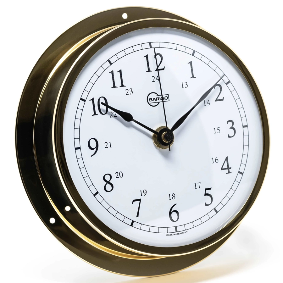 118 Clock Ship's clock, arab dial, outer Ø 155mm, inner Ø 118 mm, brass