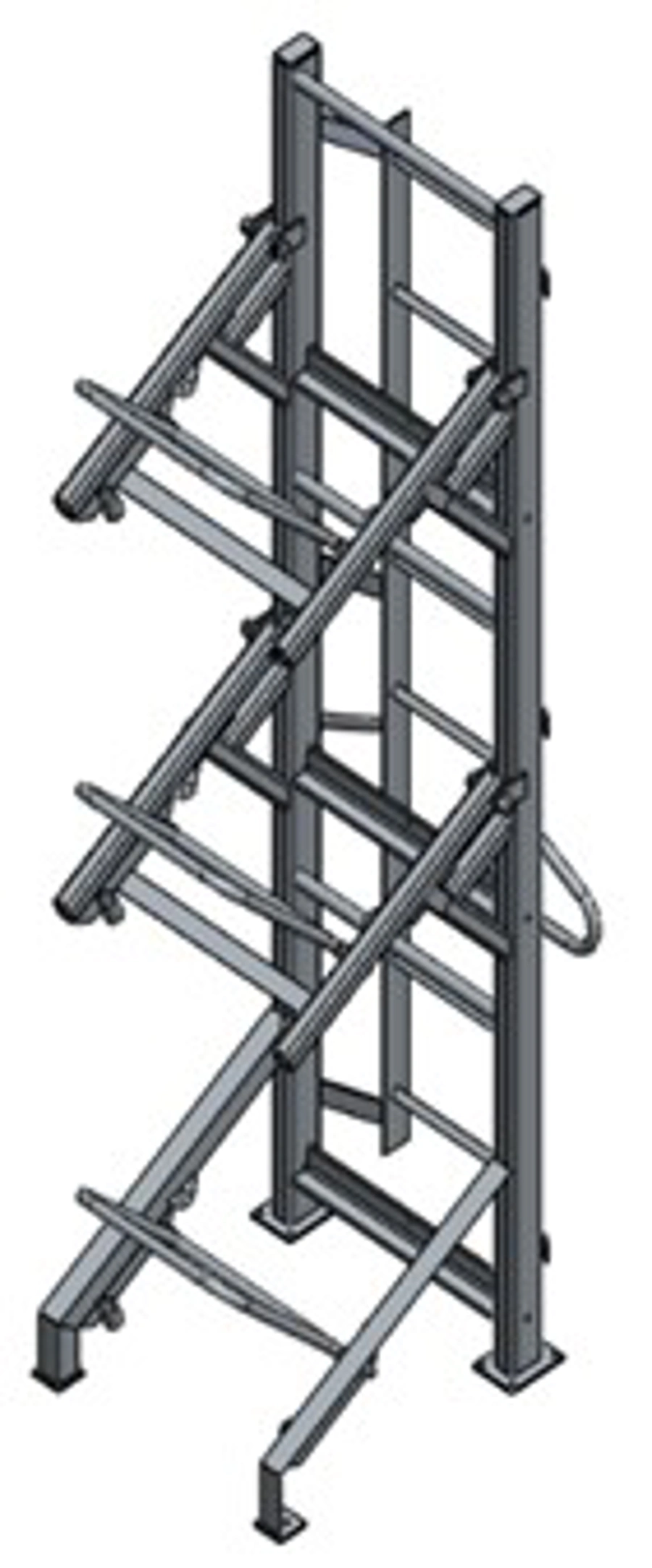 Column rack - for three liferafts, 10-25DK+,12-25DKF+, 25-50DKR, 25DKS ...