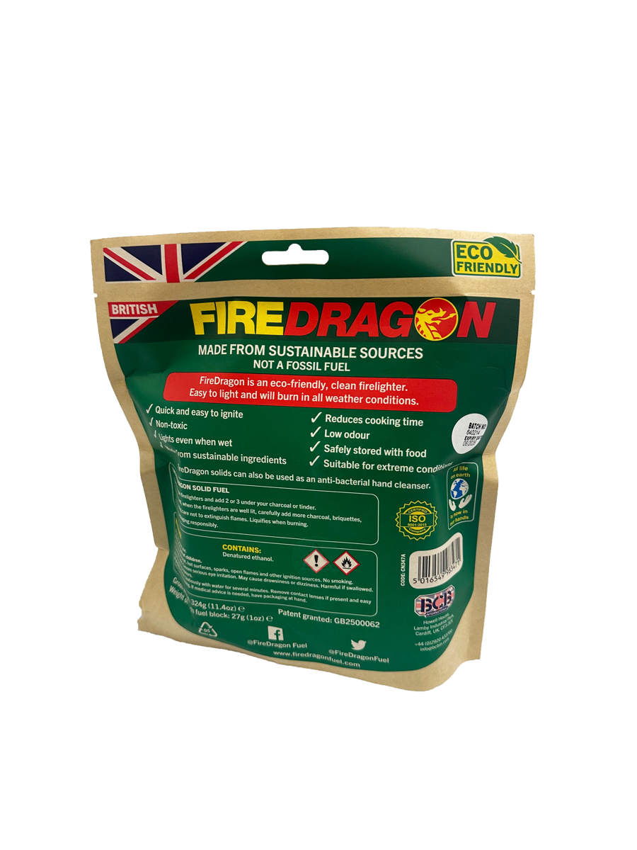 Firedragon fuel blocks, pack of 12 pcs.